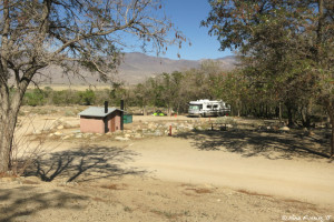 View down the campground. The RV is in site #21, which is one of the few other sites that could fit us.