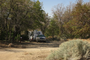 View towards back of campground.