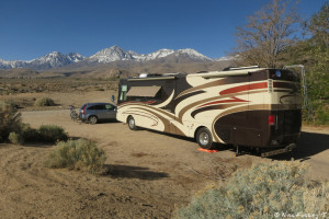 Side view of our site (#13). This was probably the largest site in the campground