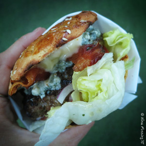 The simply delicious gluten-free Ryan Goods burger at The Burger Barn