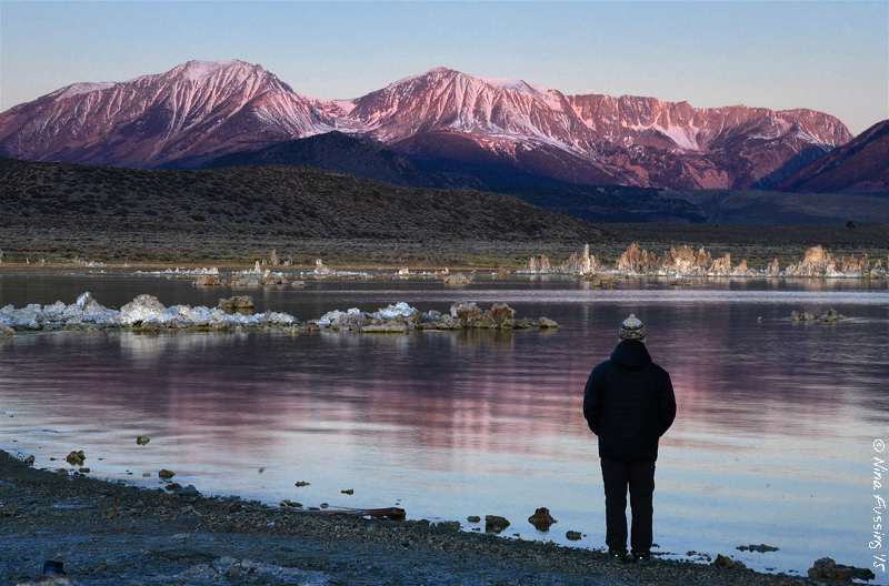 A brief & rare purple light right before the sun crests