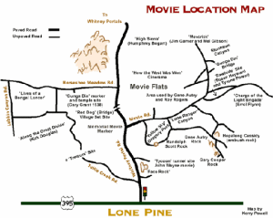 The rough movie locator map from the BLM office