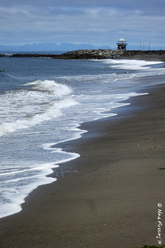 View towards the jetty at Westport Wheeling It Tales From a Nomadic Life